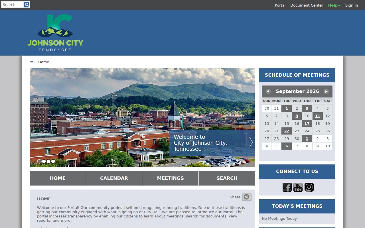 Johnson City court docket CivicWeb public records portal